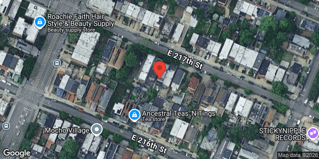 Aerial map of 932 EAST 217 STREET, Bronx