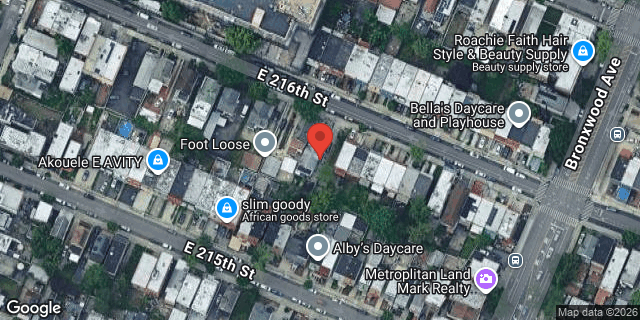 Aerial map of 844 EAST 216 STREET, Bronx