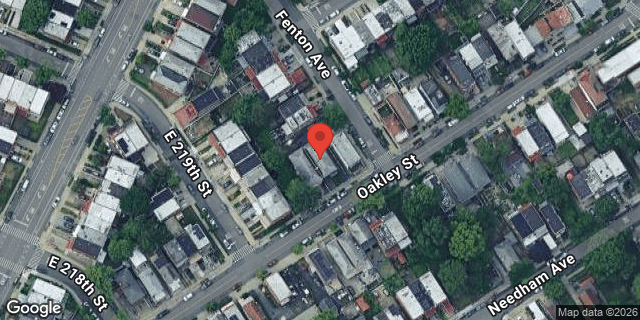 Aerial map of 1435 OAKLEY STREET, Bronx