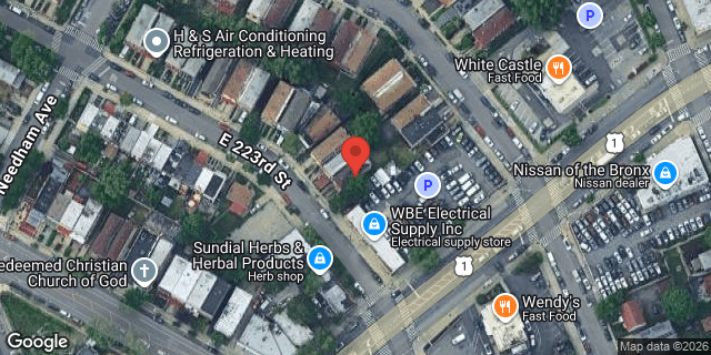 Aerial map of 1339 EAST 223 STREET, Bronx