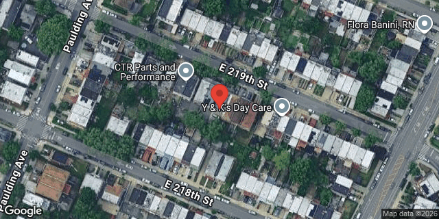 Aerial map of 1026 EAST 219 STREET, Bronx