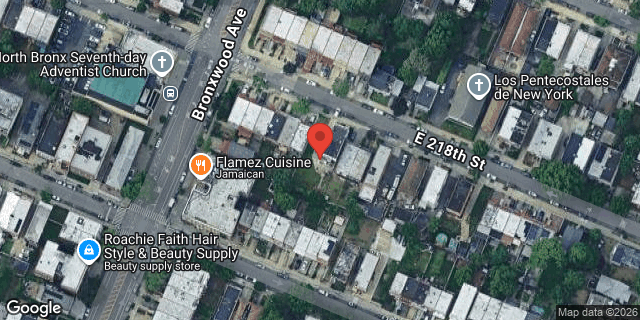 Aerial map of 916 EAST 218 STREET, Bronx