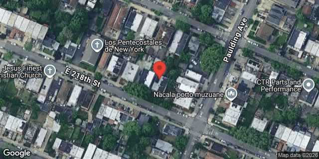 Aerial map of 957 EAST 218 STREET, Bronx