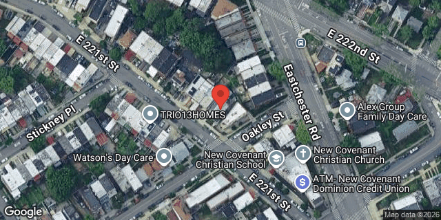 Aerial map of 1157 EAST 221 STREET, Bronx