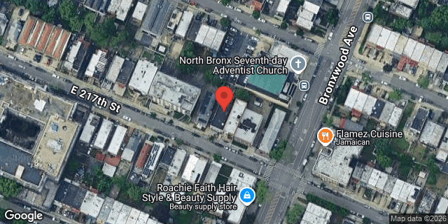 Aerial map of 865 EAST 217 STREET, Bronx