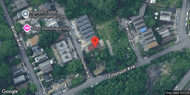 Aerial map of 3412 HUNTER AVENUE, Bronx