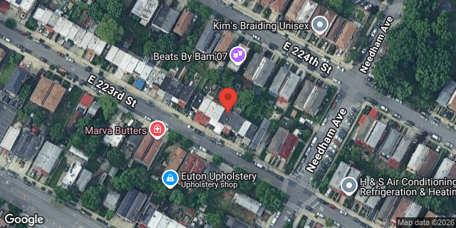 Aerial map of 1273 EAST 223 STREET, Bronx