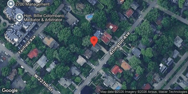 Aerial map of 2721 ARLINGTON AVENUE, Bronx