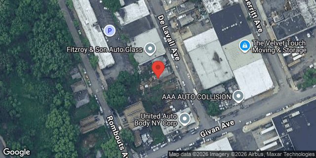 Aerial map of 3315 DE LAVALL AVENUE, Bronx