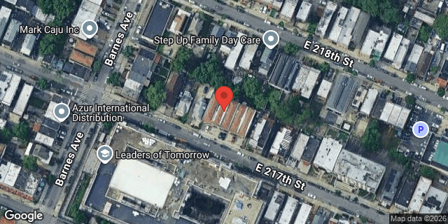 Aerial map of 823 EAST 217 STREET, Bronx