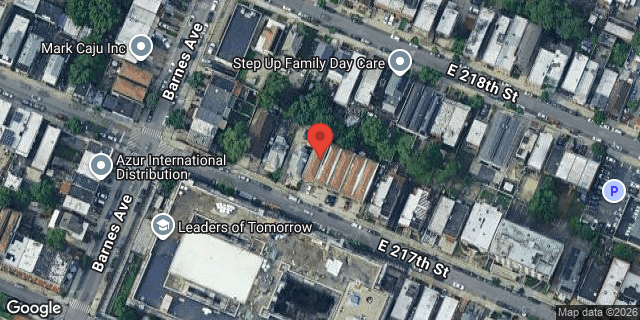 Aerial map of 821 EAST 217 STREET, Bronx