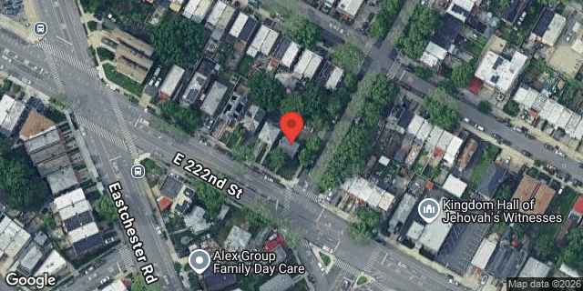 Aerial map of 1199 EAST 222 STREET, Bronx