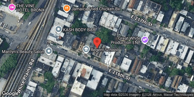 Aerial map of 721 EAST 216 STREET, Bronx