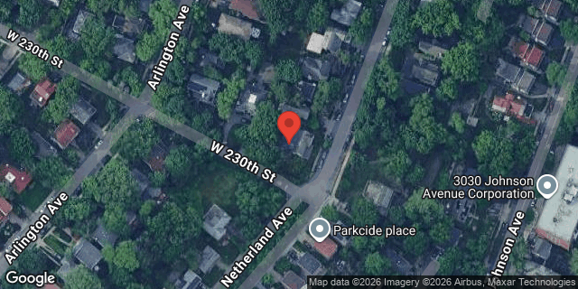 Aerial map of 3001 NETHERLAND AVENUE, Bronx