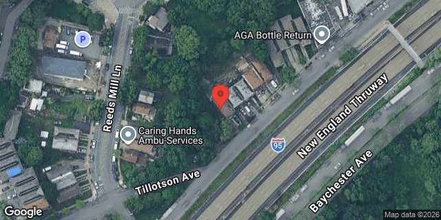 Aerial map of 2173 NEW ENGLAND THRUWAY, Bronx