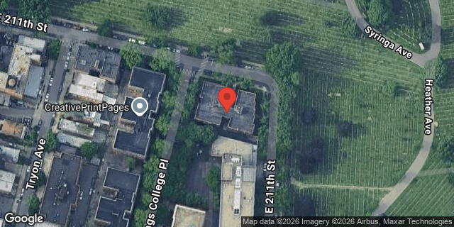 Aerial map of 264 EAST 211 STREET, Bronx