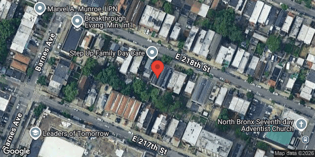 Aerial map of 830 EAST 218 STREET, Bronx
