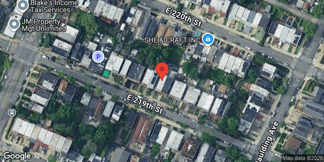Aerial map of 931 EAST 219 STREET, Bronx