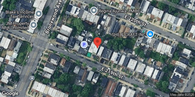 Aerial map of 919 EAST 219 STREET, Bronx
