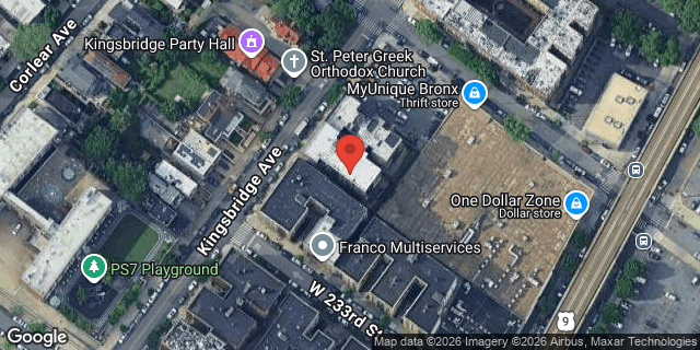 Aerial map of 3240 KINGSBRIDGE AVENUE, Bronx