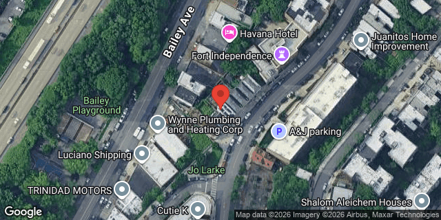 Aerial map of 3461 FT INDEPENDENCE ST, Bronx