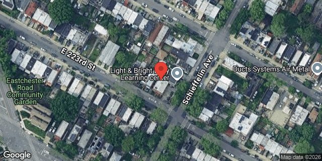 Aerial map of 1183 EAST 223 STREET, Bronx