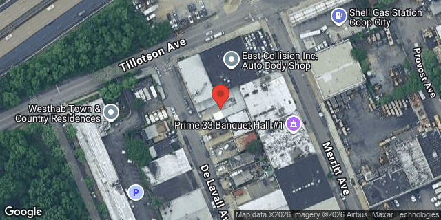 Aerial map of 3338 DE LAVALL AVENUE, Bronx