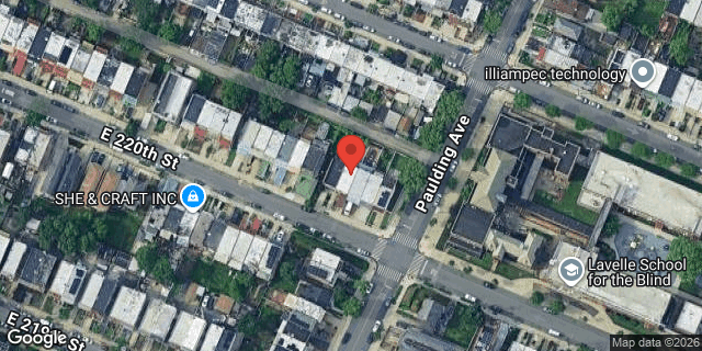 Aerial map of 961 EAST 220 STREET, Bronx