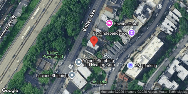 Aerial map of 3460 BAILEY AVENUE, Bronx