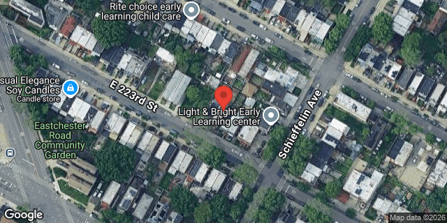 Aerial map of 1177 EAST 223 STREET, Bronx