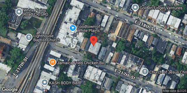 Aerial map of 721 EAST 217 STREET, Bronx
