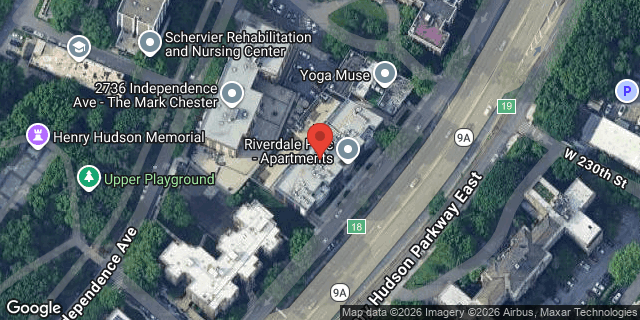 Aerial map of 2727 HENRY HUDSON PKWY W, Bronx