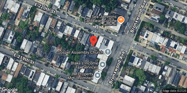 Aerial map of 868 EAST 220 STREET, Bronx