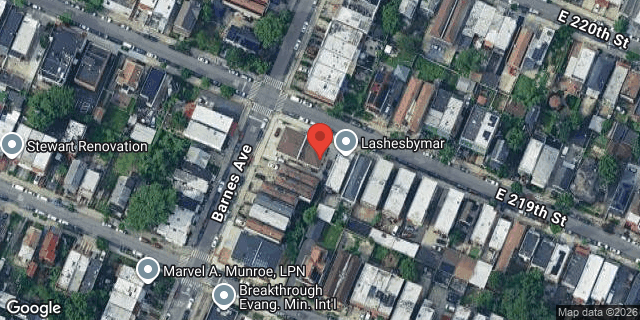 Aerial map of 804 E. 219TH STREET, Bronx