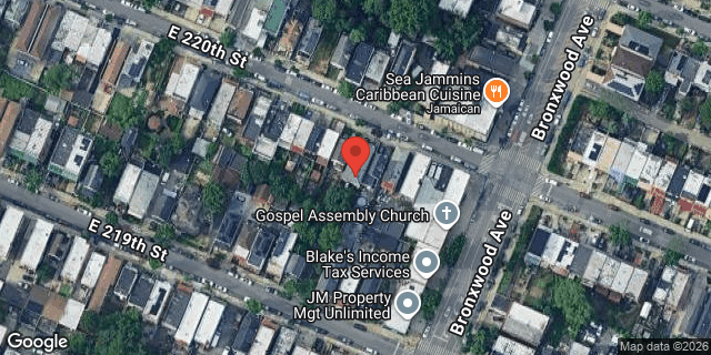 Aerial map of 862 EAST 220 STREET, Bronx