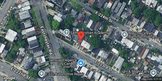 Aerial map of 1143 EAST 223 STREET, Bronx