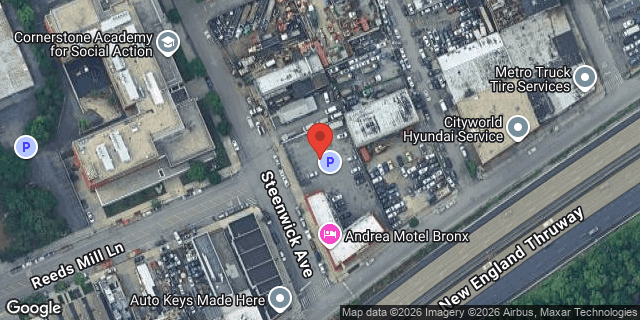 Aerial map of 3440 STEENWICK AVENUE, Bronx