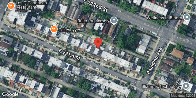 Aerial map of 951 EAST 221 STREET, Bronx