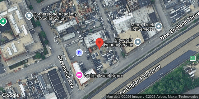 Aerial map of 3489 ROMBOUTS AVENUE, Bronx