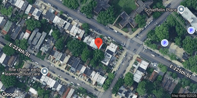 Aerial map of 1178 EAST 225 STREET, Bronx