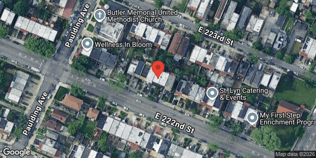 Aerial map of 1025 EAST 222 STREET, Bronx