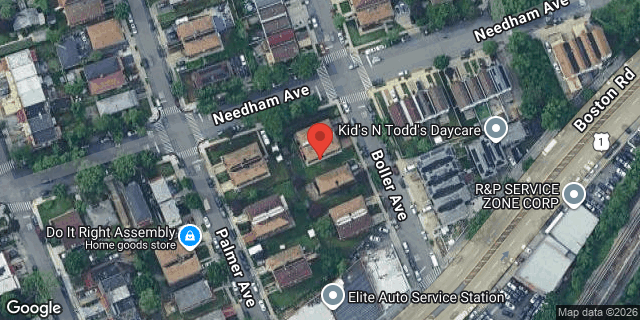 Aerial map of 3565 BOLLER AVENUE, Bronx