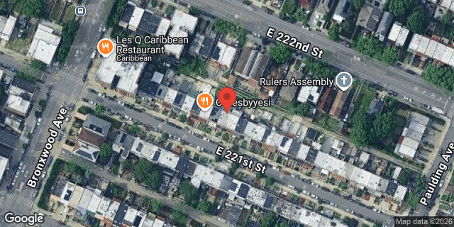 Aerial map of 933 EAST 221 STREET, Bronx