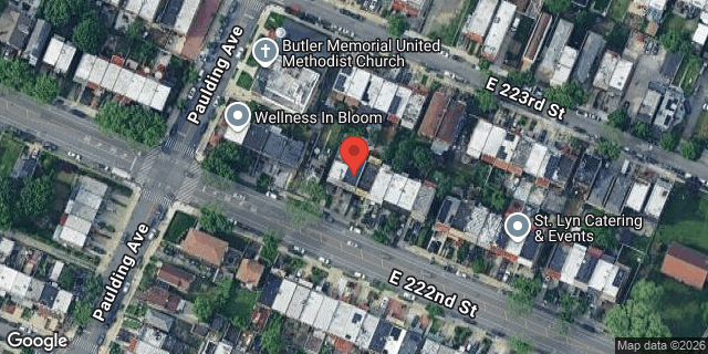 Aerial map of 1019 EAST 222 STREET, Bronx