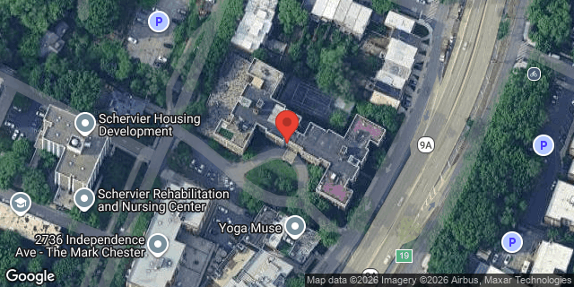 Aerial map of 3001 HENRY HUDSON PKWY W, Bronx