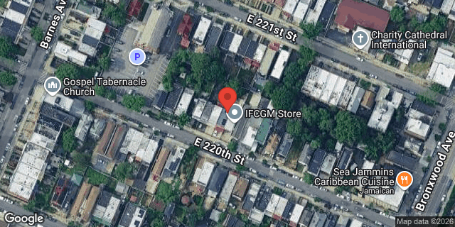 Aerial map of 837 EAST 220 STREET, Bronx