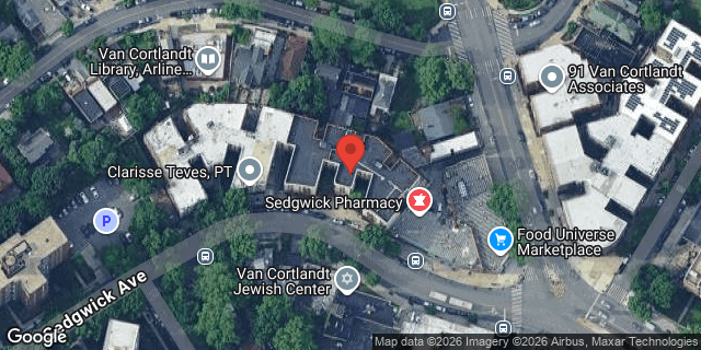 Aerial map of 3881 SEDGWICK AVENUE, Bronx
