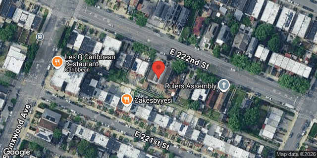 Aerial map of 926 EAST 222 STREET, Bronx