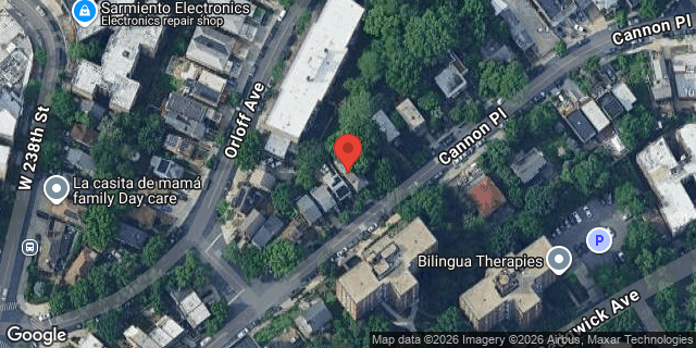 Aerial map of 3839 CANNON PLACE, Bronx