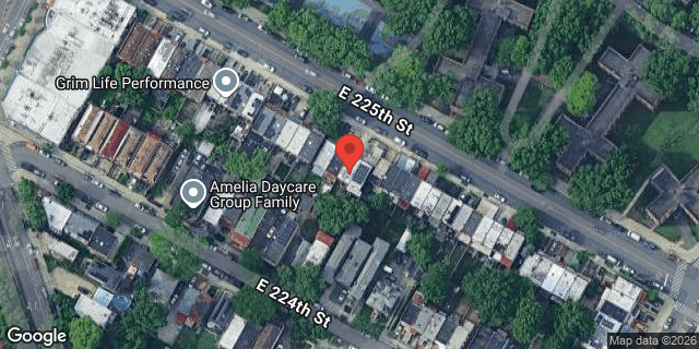 Aerial map of 1144 EAST 225 STREET, Bronx
